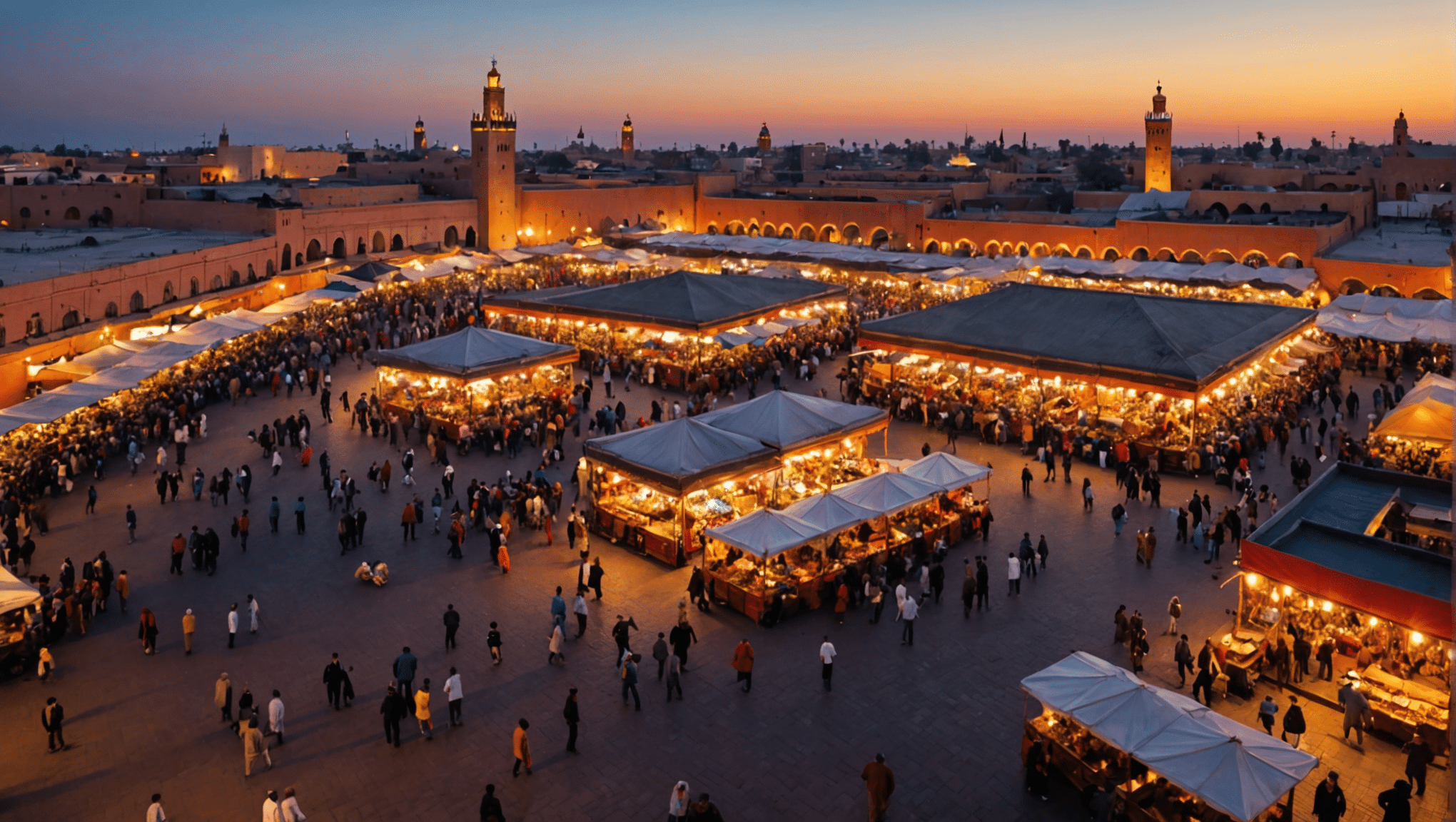 Moroccan desert landscape with golden dunes at sunset
